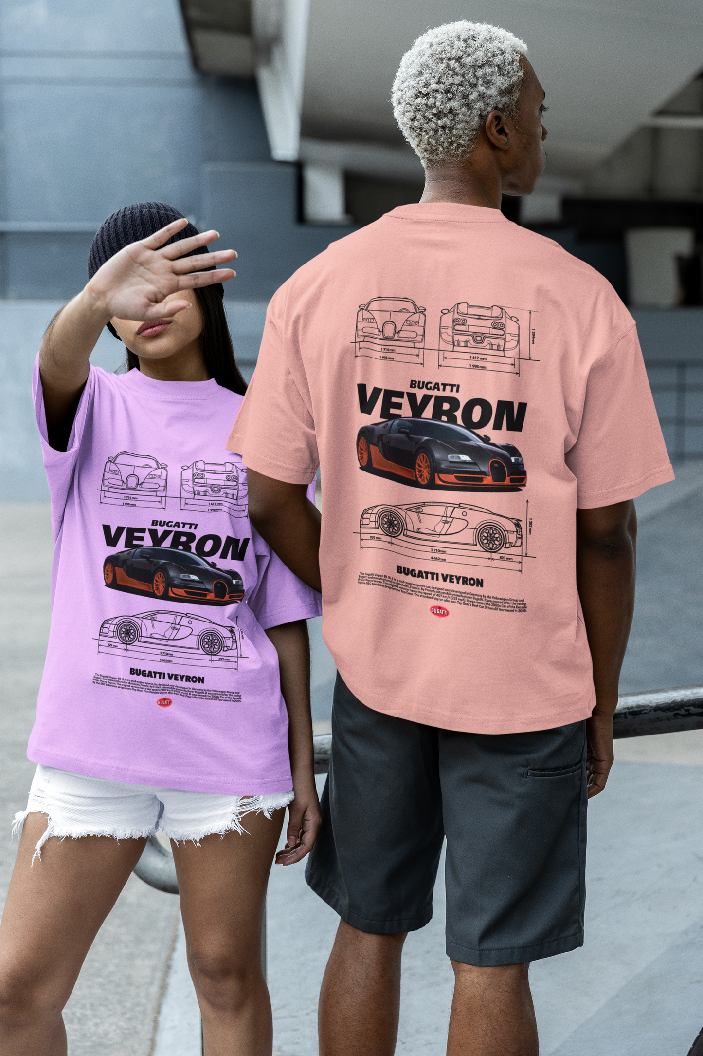Bugatti Veyron EB 16.4 Unisex Oversized T-Shirt