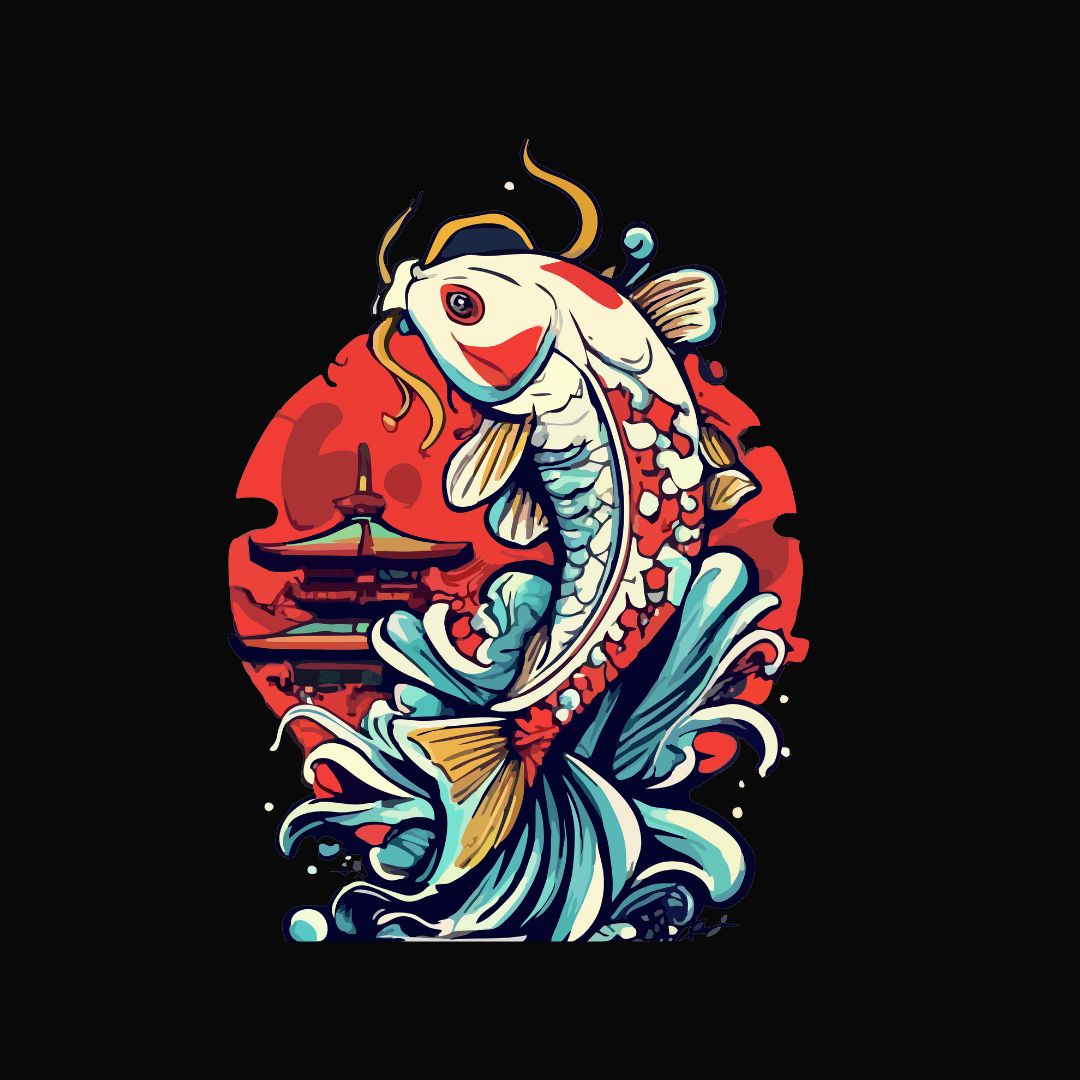 Koi Fish Oversize Unisex T-Shirt