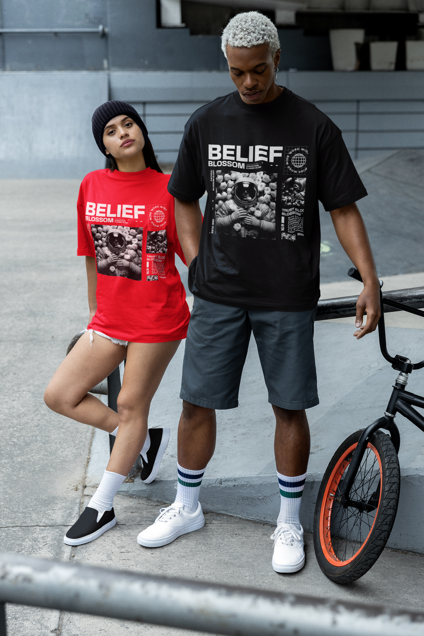 Belief Oversized Unsex T-shirt