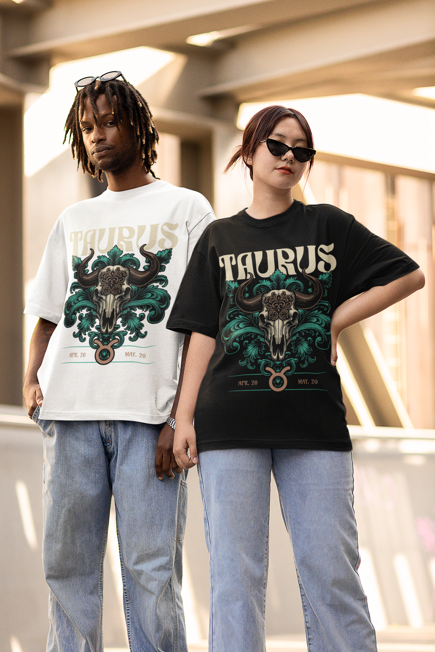 Taurus zodiac sign Unisex Oversize T-shirt