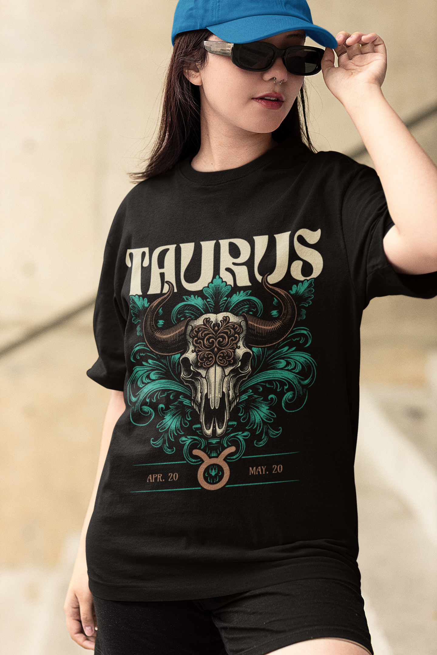 Taurus zodiac sign Unisex Oversize T-shirt