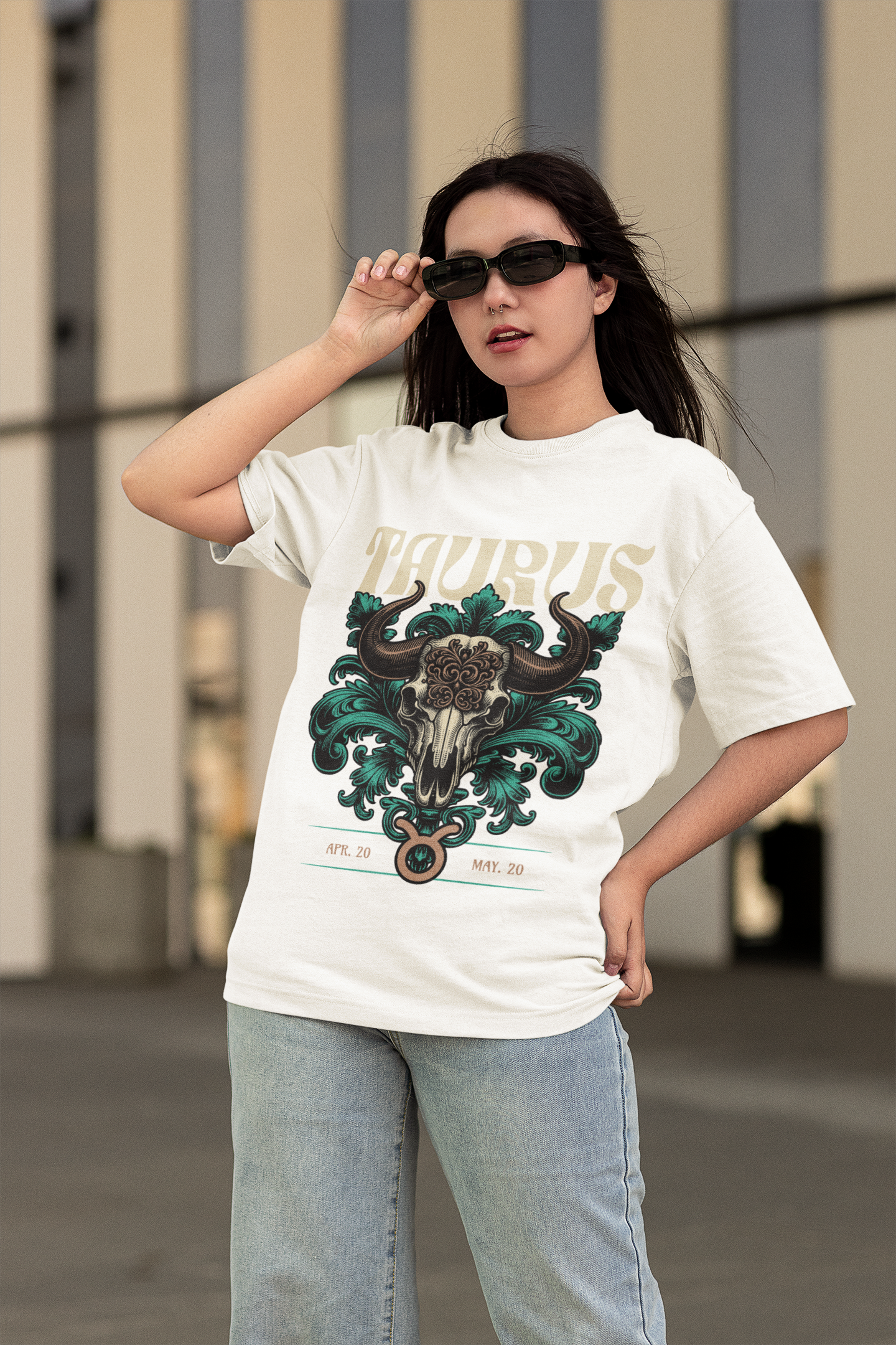 Taurus zodiac sign Unisex Oversize T-shirt