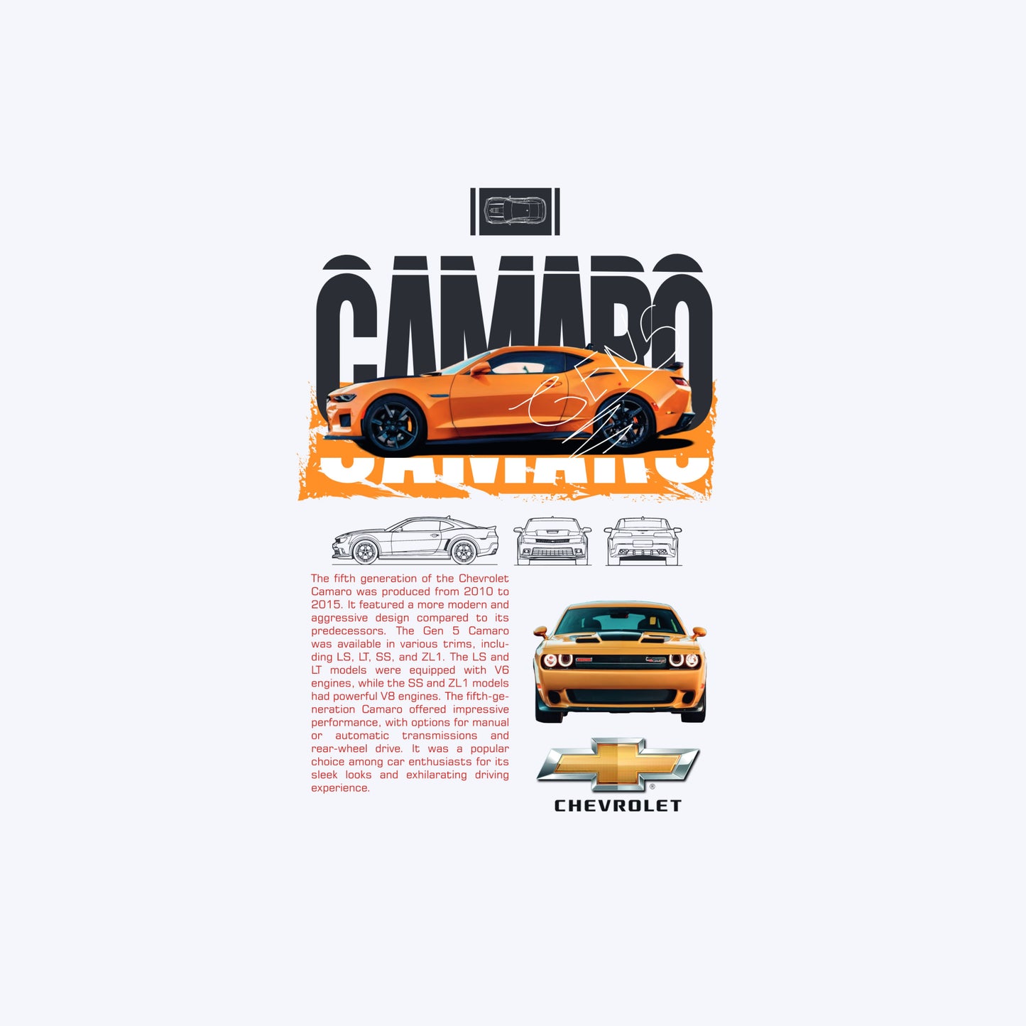 Camaro Oversize Unisex T-shirt