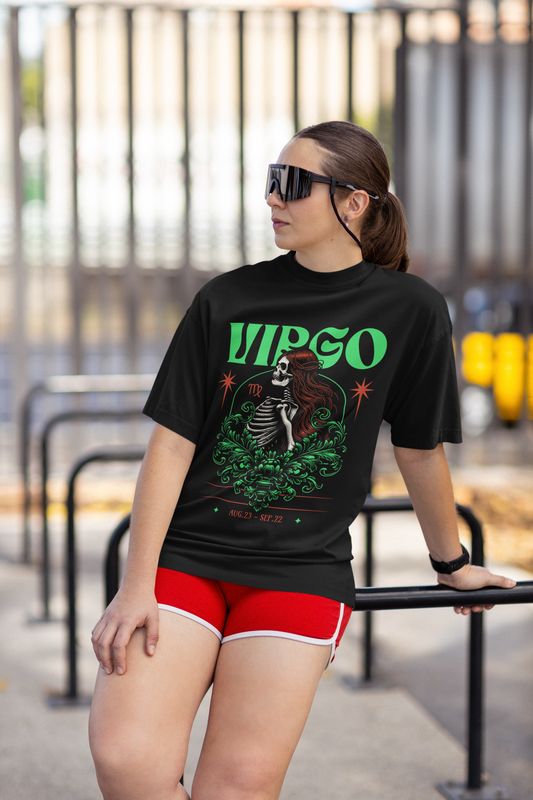 Virgo zodiac sign Unisex Oversized Tshirt