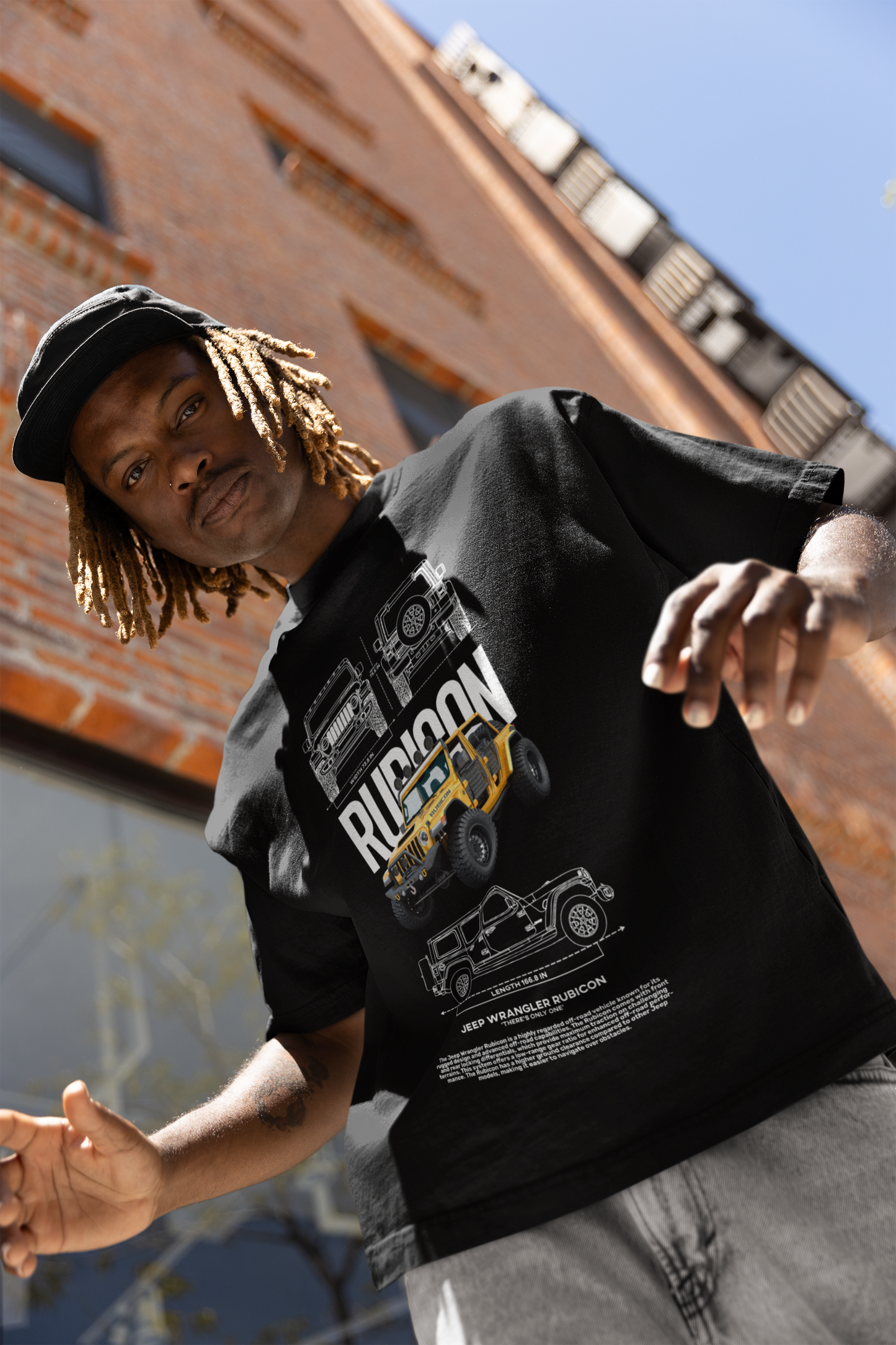 The Jeep Wrangler Rubicon Oversized T-Shirt