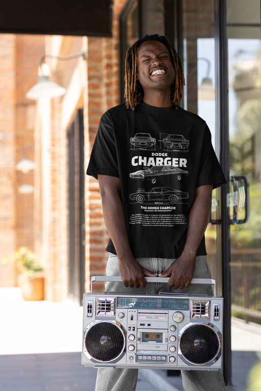 Dominic Toretto's Ride Dodge Charger Unisex Oversized T-Shirt
