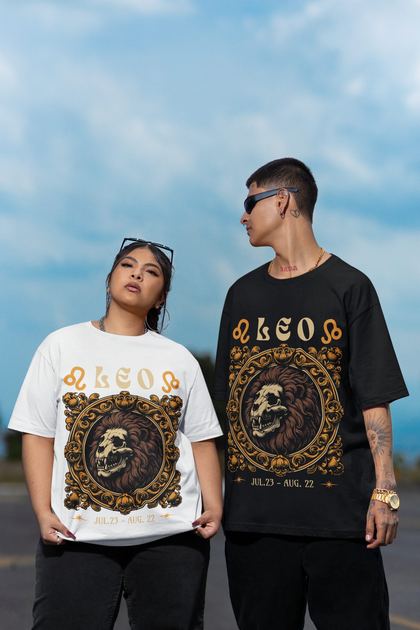 Leo Zodiac Sign Oversize Unisex T-shirt