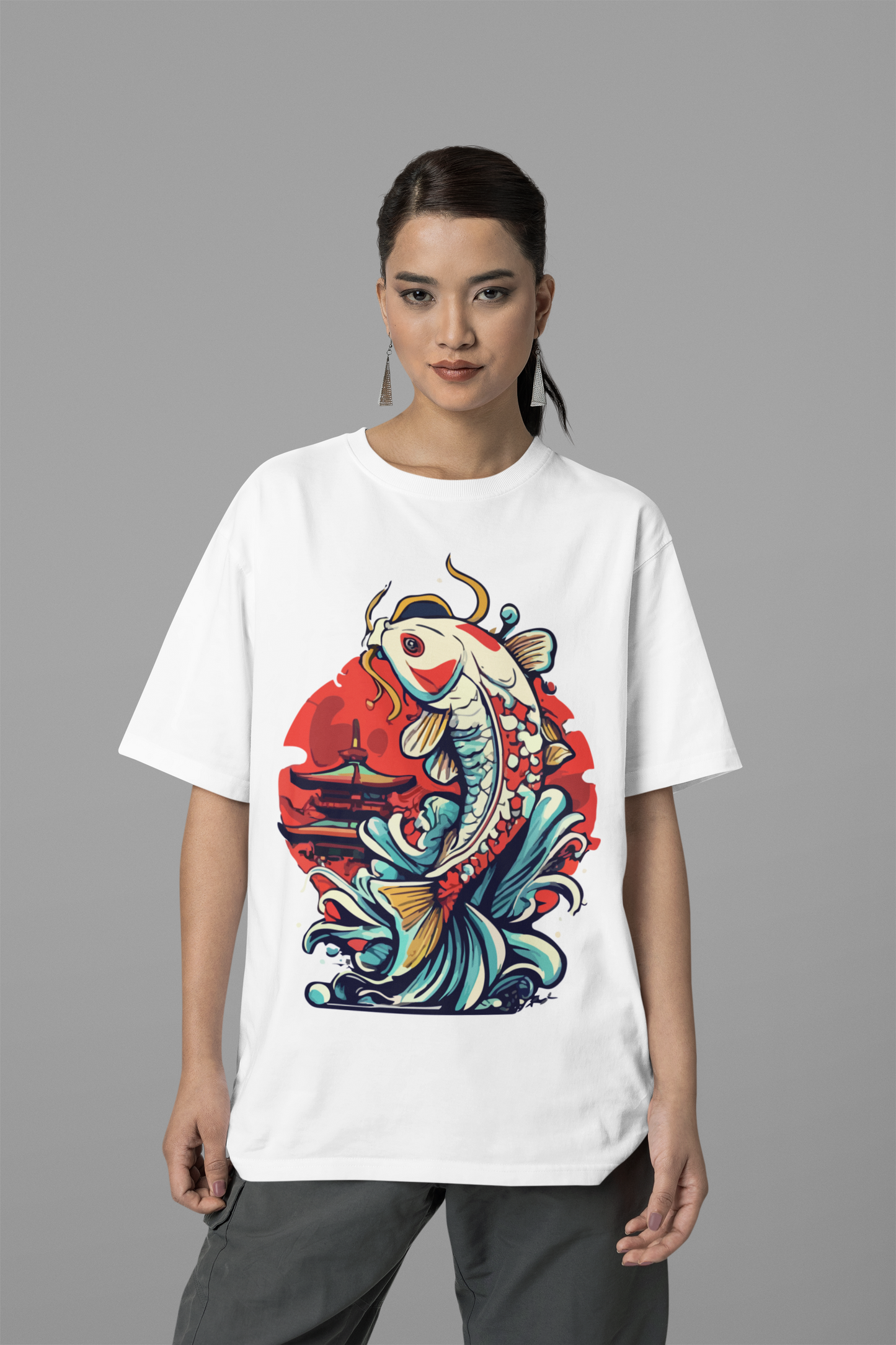 Koi Fish Oversize Unisex T-Shirt