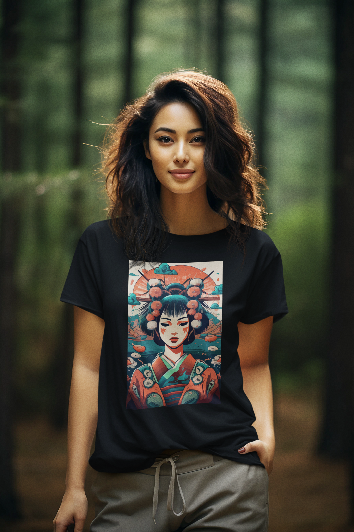 Japanese  Art Printed T-shirt