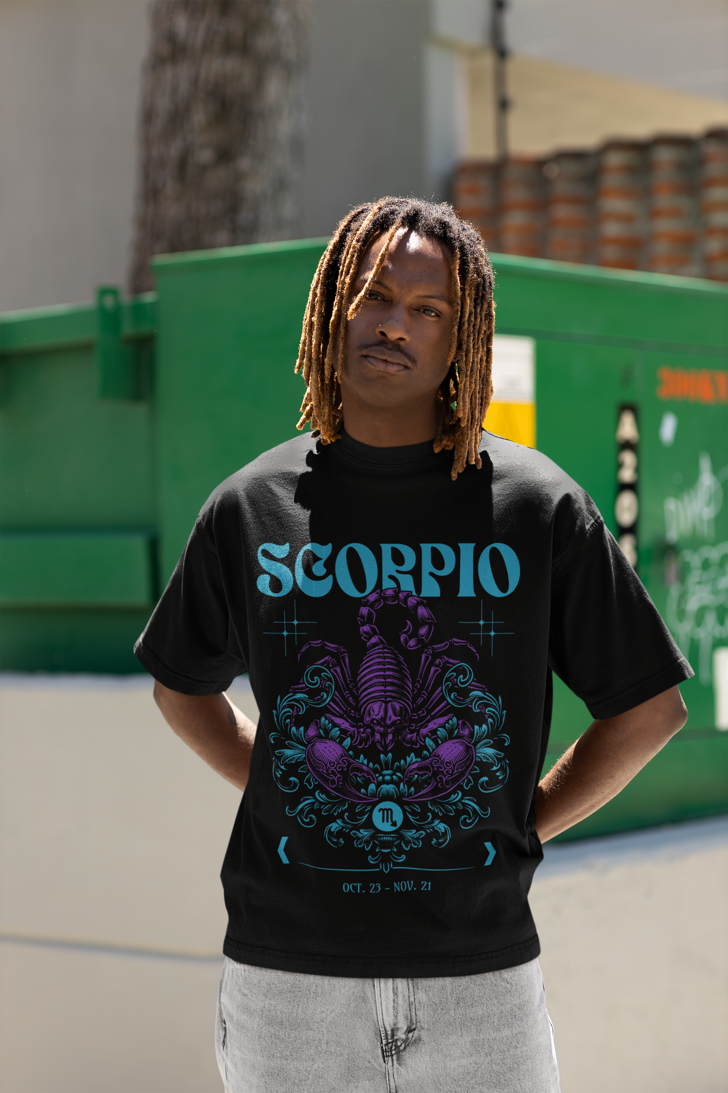 Scorpio Zodiac Sign Unisex Oversize T-shirt